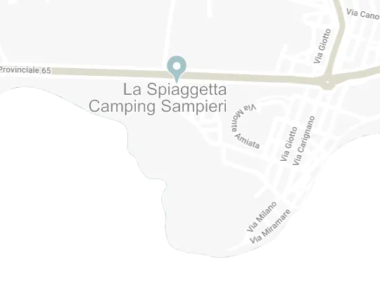 Mappa come arrivare a La Spiaggetta Camping Sampieri